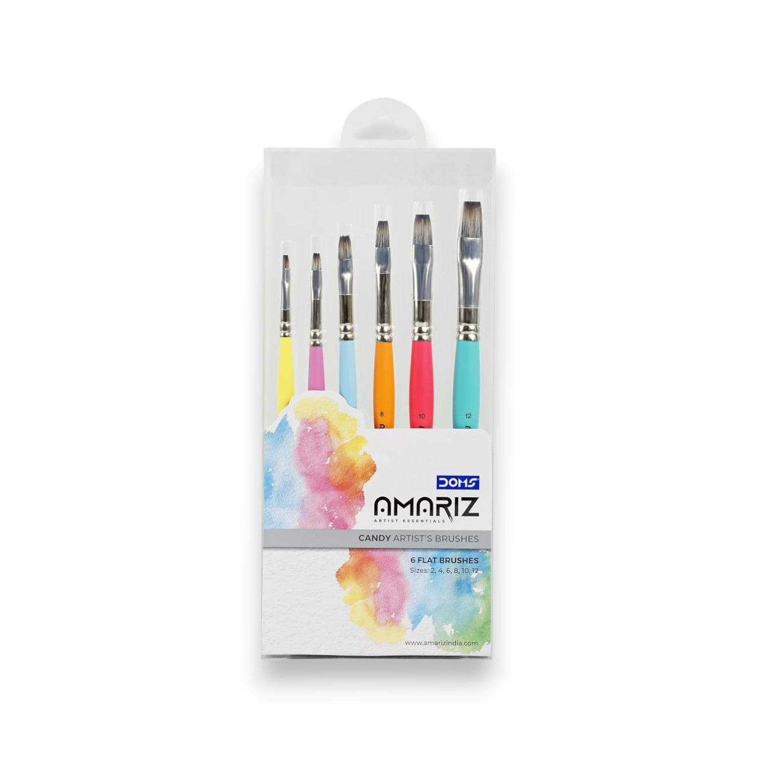 Doms Amariz Candy Brush Set of 6 - Flat & Round Options